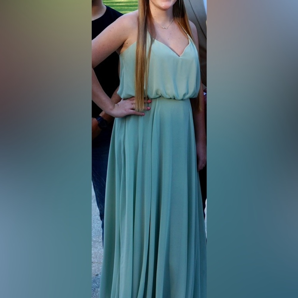 Hayley Paige Occasions full length dress. Size 14.